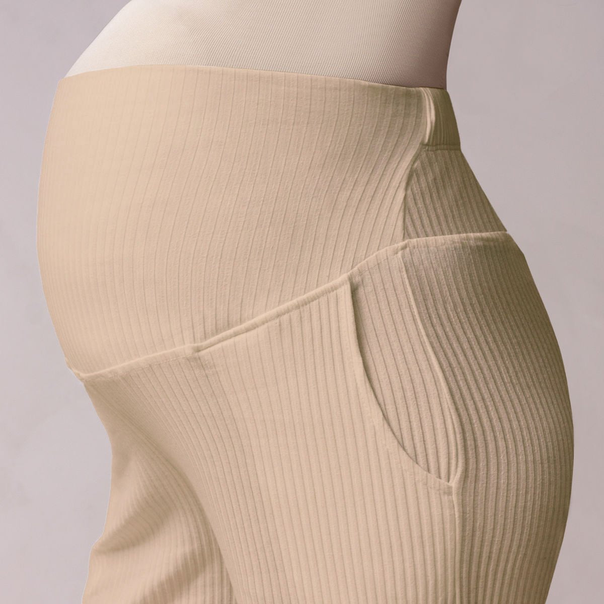 Pantalón para Embarazadas Palazzo Rib - Ohmamá Ropa de Maternidad